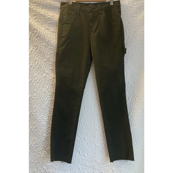 J Brand Suvi Photo Ready Mid-Rise Utility Pant (Green) Cut-off Size 24 - Picture 3 of 9
